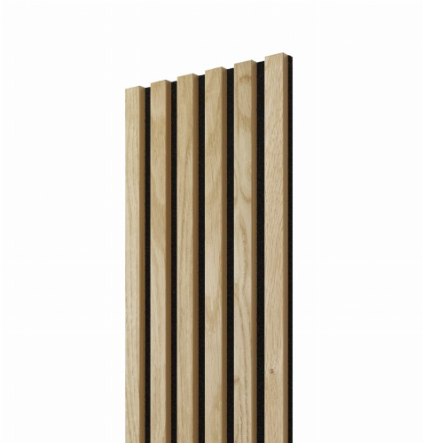 Lamele Slim DĄB FORNIR na czarnym filcu 30x2,6x275 cm L3D