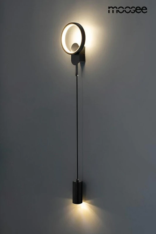 MOOSEE lampa ścienna COMO czarna 1