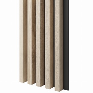 Lamele 3x4cm DĄB SONOMA na czarnej płycie L3D