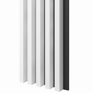 Lamele 3x4cm BIAŁE na czarnej płycie L3D