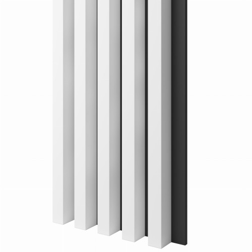Lamele 3x4cm BIAŁE na czarnej płycie L3D