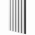 Lamele Slim BIAŁE na czarnej płycie L3D - Panel 30 cm 1