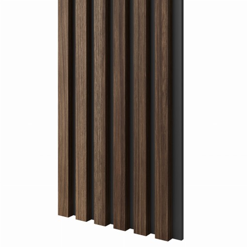 Lamele Slim ORZECH KLASYCZNY na czarnej płycie L3D