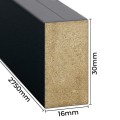 Lamel Mini 4-stronny laminat Czarny 3x1,6x275 cm LEO 3