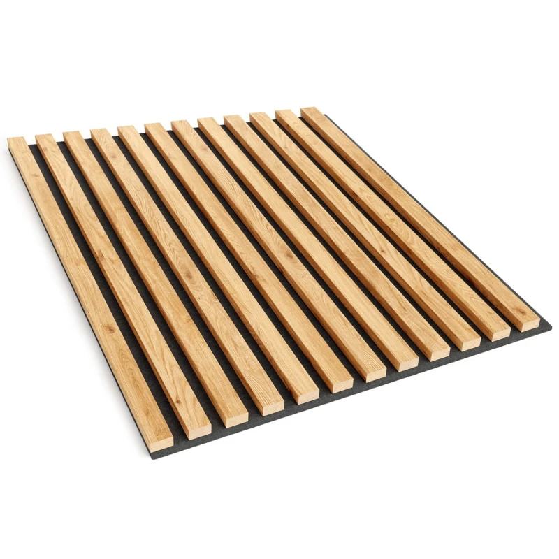 Panel 3D na filcu 60x60 - dąb naturalny