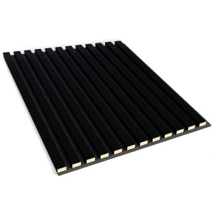 Panel 3D na filcu 60x60 czarny mat LEO