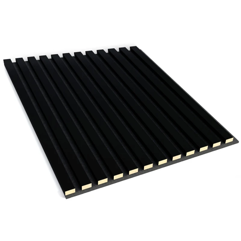 Panel 3D na filcu 60x60 - czarny mat