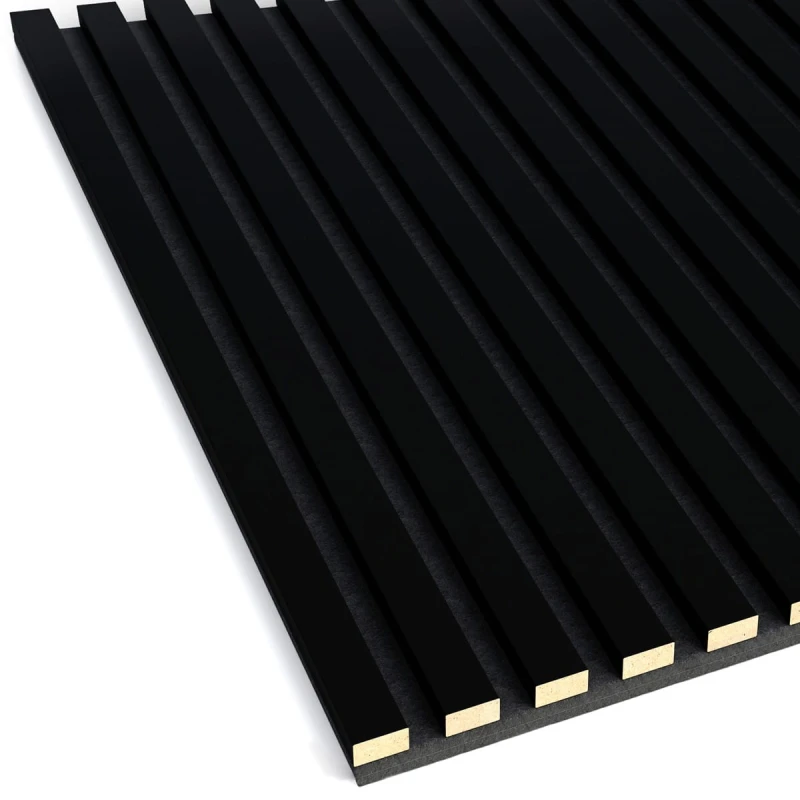 Panel 3D na filcu 60x60 - czarny mat 1