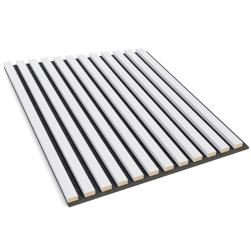 Panel 3D na filcu 60x60 - biały mat