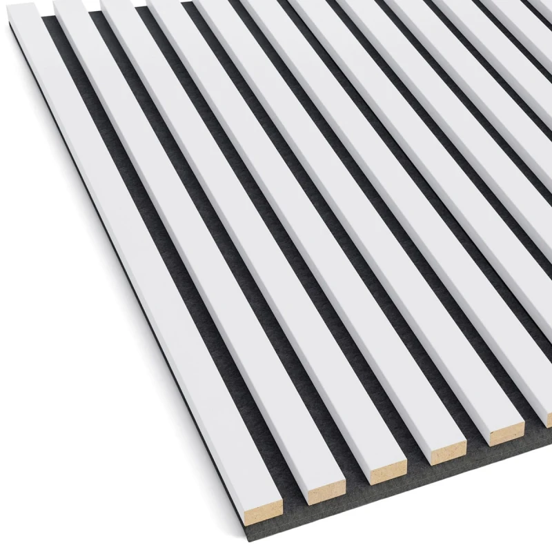 Panel 3D na filcu 60x60 - biały mat 1
