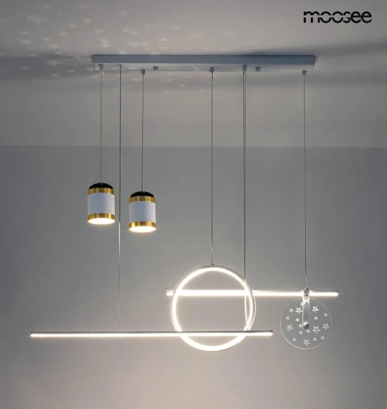 MOOSEE lampa wisząca STARS biała 1