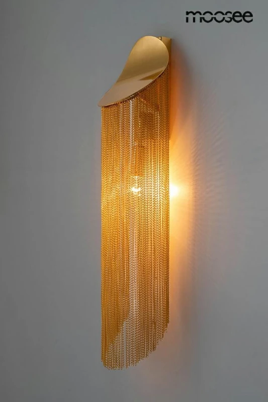 MOOSEE lampa ścienna LAMBADA złota 1