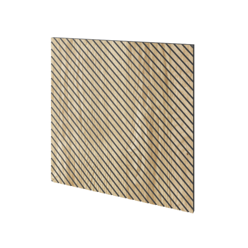 Panel frezowany fornir dębowy 60x60 - Brekka L3D