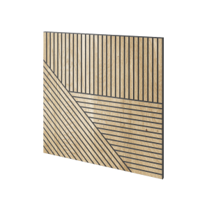 Panel frezowany fornir dębowy 60x60 - Toledo L3D