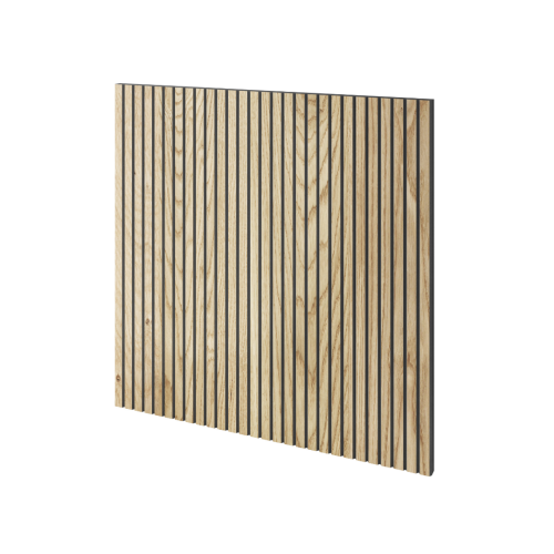 Panel frezowany fornir dębowy 60x60 - Vardo L3D