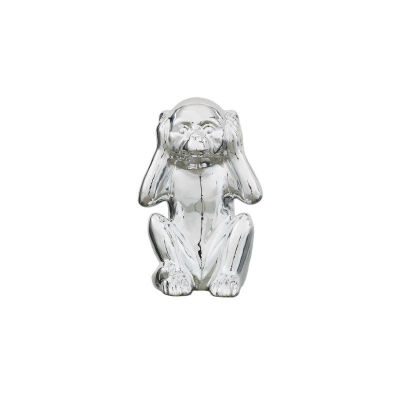Figurka Monkey srebrna S 2