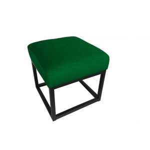 Pufa tapicerowana Max Loft 35cm podstawa czarna
