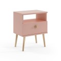 Szafka nocna Meli 44x31 cm Różowa 1