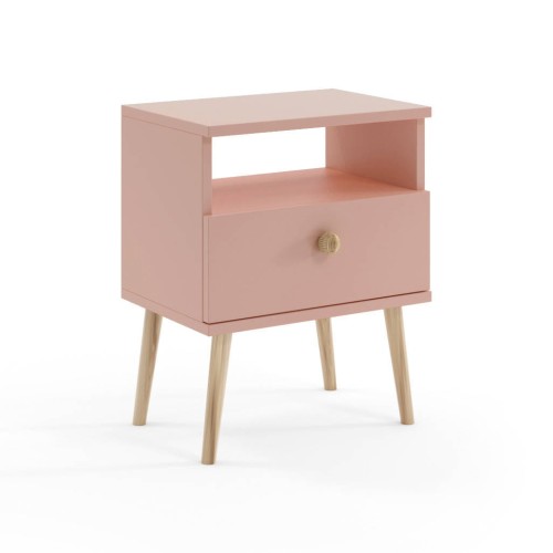 Szafka nocna Meli 44x31 cm Różowa