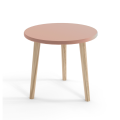Stolik drewniany Meli Różowy 67 cm 1
