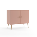 Komoda z drzwiczkami Meli 100 cm Różowa 1