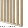Ścianka z lameli – Laminat – gotowy zestaw 107–147 cm L3D 17