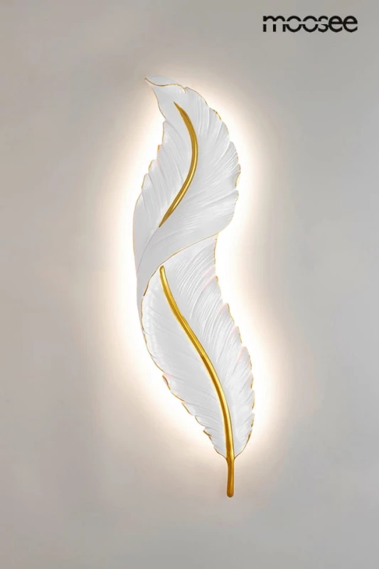 MOOSEE lampa ścienna IKAR 60  biała / złota 1