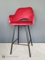 Hoker tapicerowany Milano 65cm podstawa czarna metalowa 2