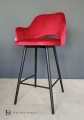 Hoker tapicerowany Milano 65cm podstawa czarna metalowa 5
