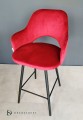 Hoker tapicerowany Milano 65cm podstawa czarna metalowa 6