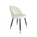 Krzesło tapicerowane Trix noga czarna/złota 8