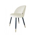 Krzesło tapicerowane Trix noga czarna/złota 9