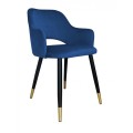 Krzesło tapicerowane Milano noga czarna/złota metalowa 8