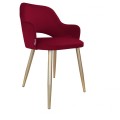Krzesło tapicerowane Milano noga złota metalowa 5