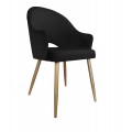 Krzesło tapicerowane Velvet noga złota metalowa 5