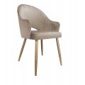 Krzesło tapicerowane Velvet noga złota metalowa 7