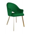Krzesło tapicerowane Velvet noga złota profil 8