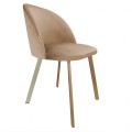 Krzesło tapicerowane Colin noga złoty profil 3