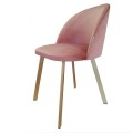 Krzesło tapicerowane Colin noga złoty profil 4