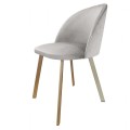 Krzesło tapicerowane Colin noga złoty profil 6