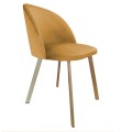 Krzesło tapicerowane Colin noga złoty profil 11