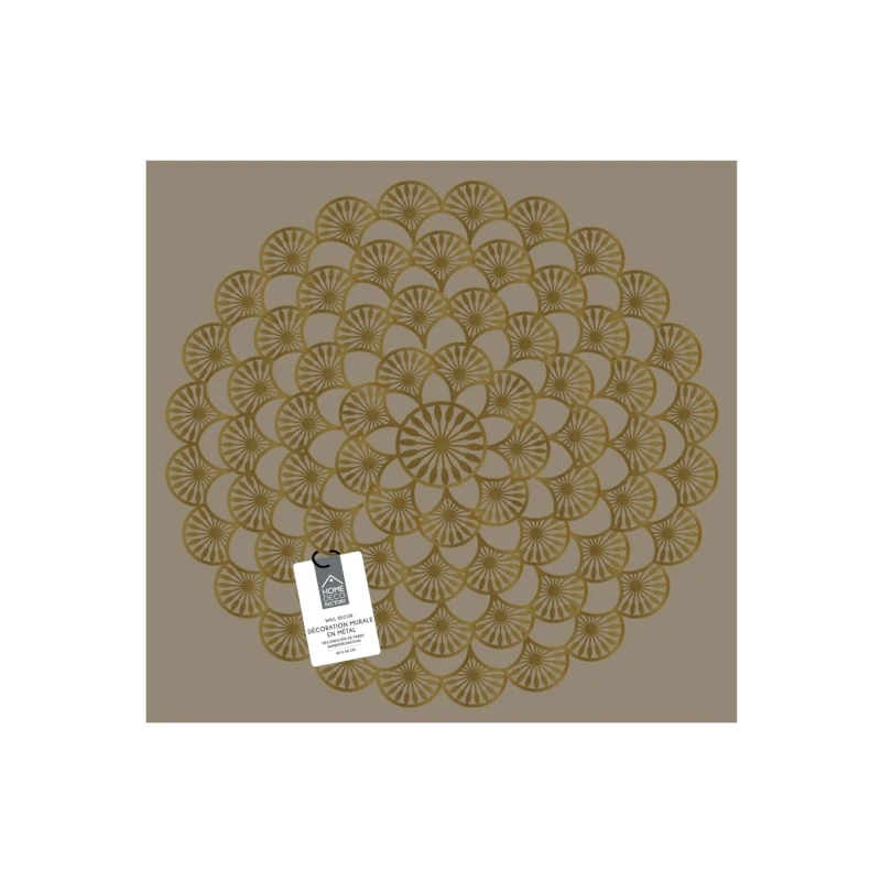 Dekoracja ścienna Mandala 70cm złota 1