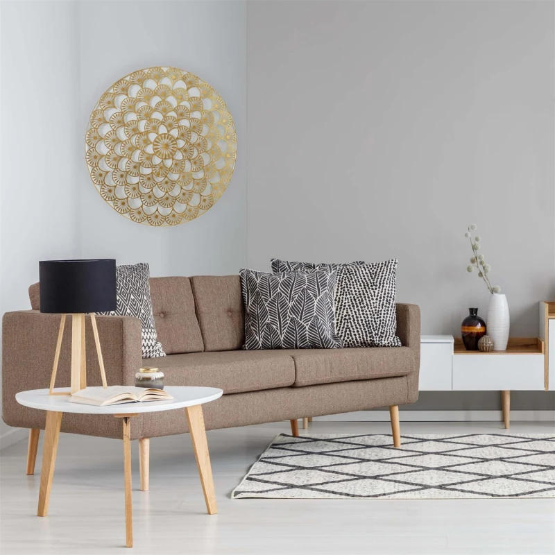 Dekoracja ścienna Mandala 70cm złota 4