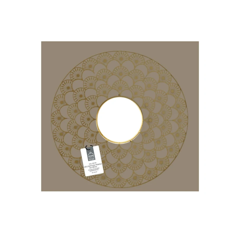 Lustro Mandala 70cm złota 1