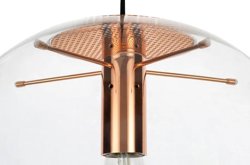 Lampa wisząca SANDRA 20 miedziana - szkło, metal 2