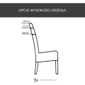 Krzesło tapicerowane Wąskie 7