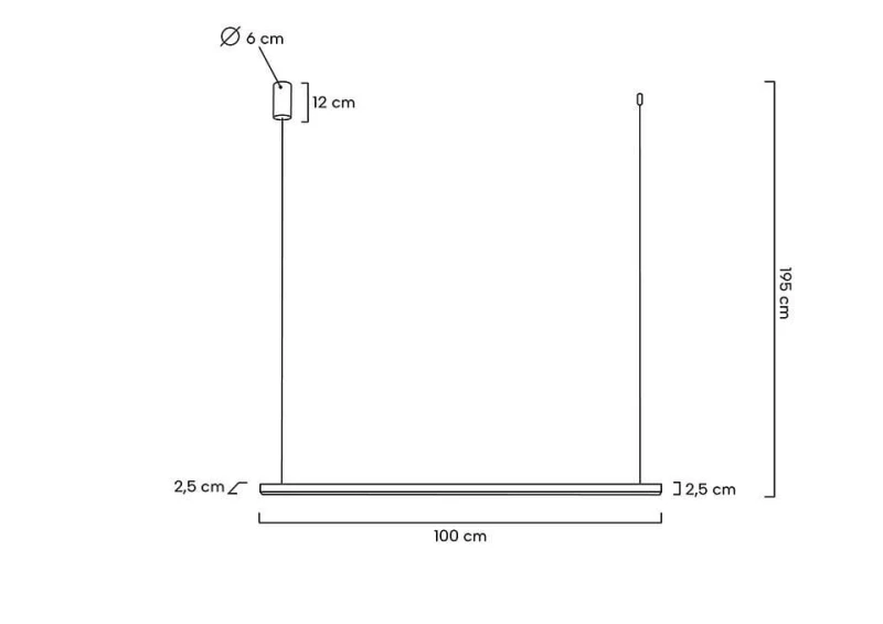 MOOSEE lampa wisząca LINUS 100 złota 10
