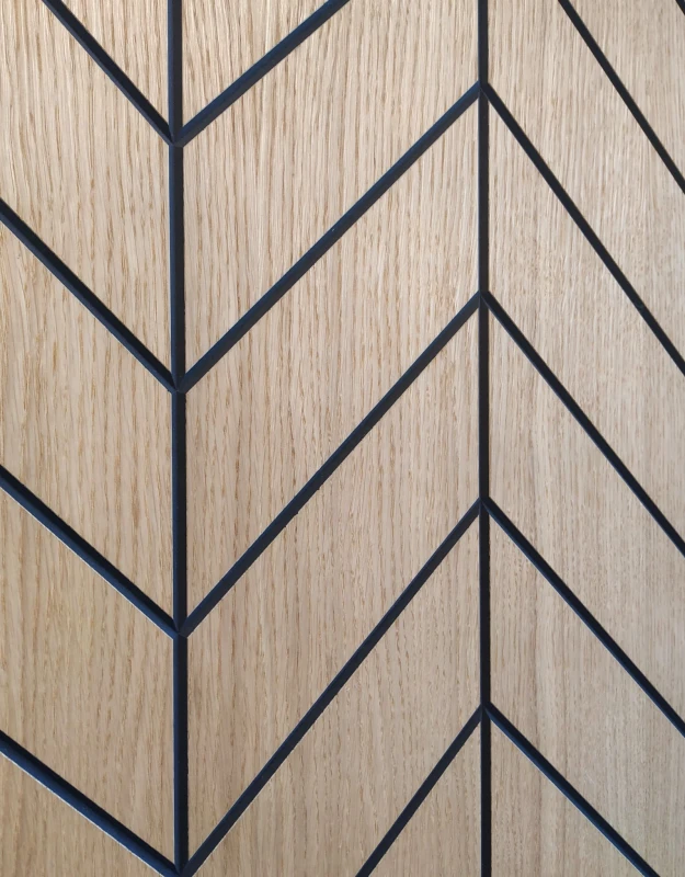 Panel frezowany fornir dębowy 60x60 - Versaille jodełka..jpg