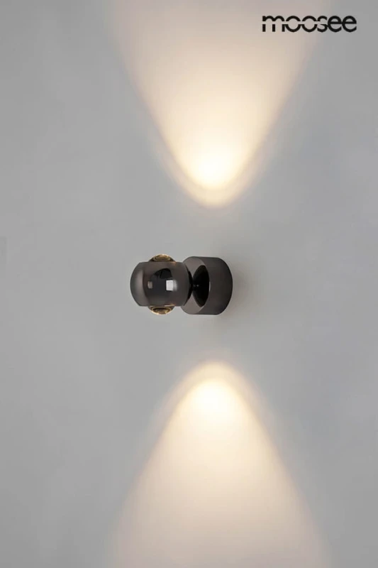 MOOSEE lampa ścienna EOS czarny chrom 1