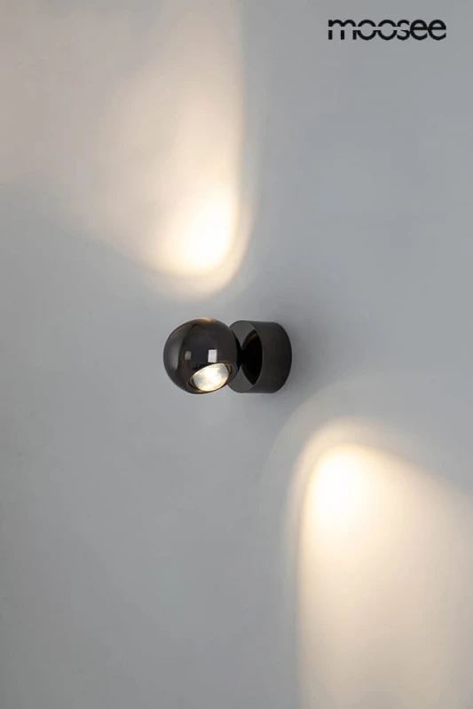 MOOSEE lampa ścienna EOS czarny chrom 4